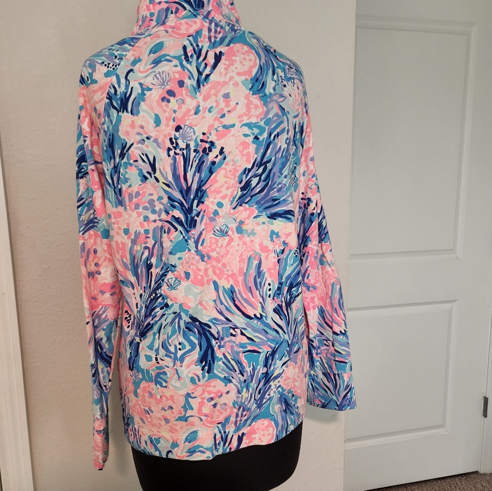 Lilly Pulitzer Pink and Blue Floral Jacket - Picture 4 of 11